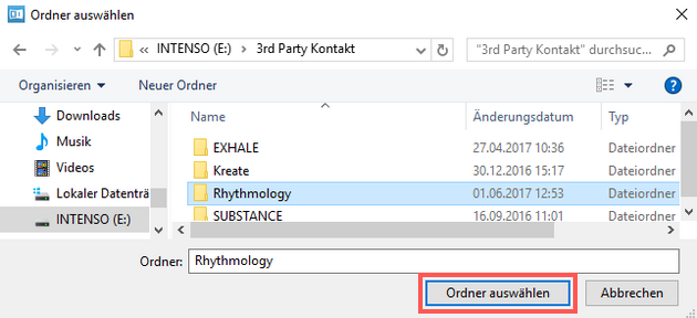 Rhythmology_SelectFolder_DE.png