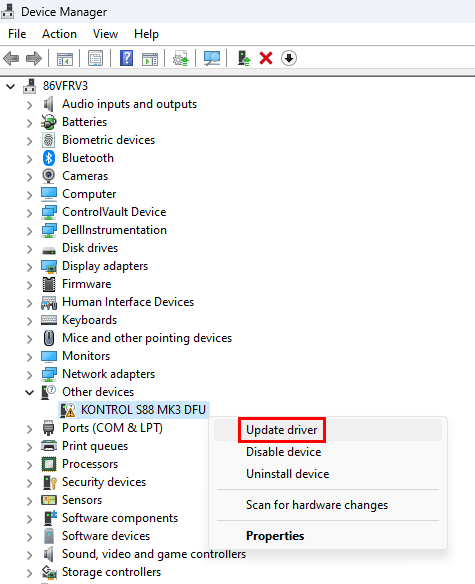 How Can I Update the Driver and Firmware of My Kontrol S88 MK3 on ...