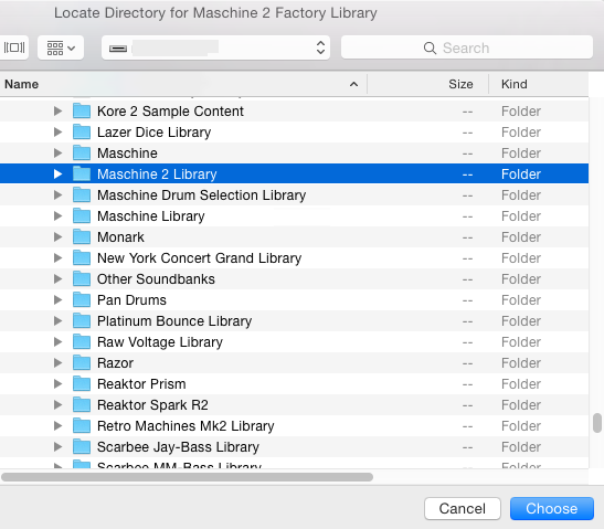 where should i install maschine library