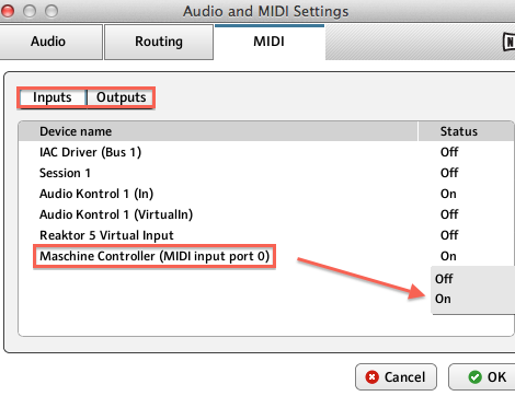 Activate MIDI Device