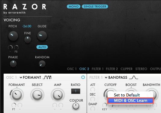 MIDI Learn