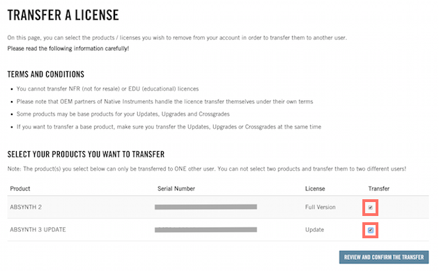 How to Request a License Transfer ID to Sell Your NI Product 