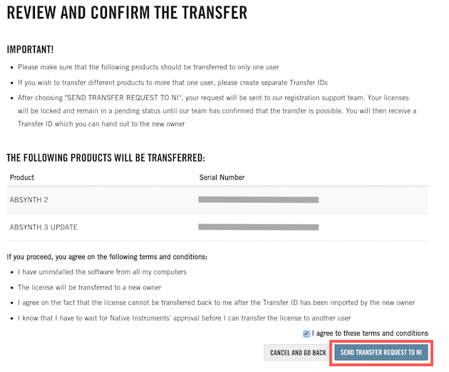 How to Request a License Transfer ID to Sell Your NI Product 