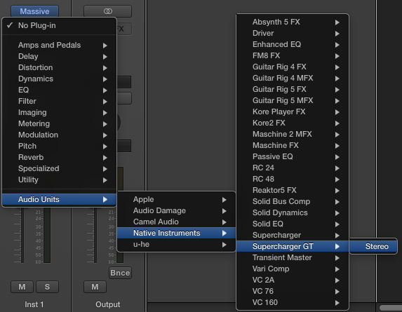 set up guitar rig 5 in logic x pro