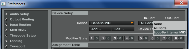 Output Port Windows
