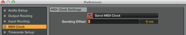 Send MIDI Clock