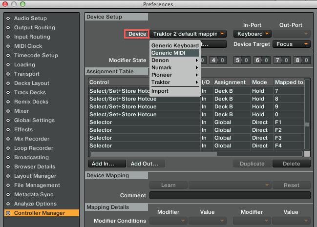 Add Generic MIDI