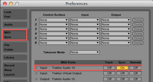 Activate MIDI Sync