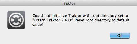Could not initialize Traktor