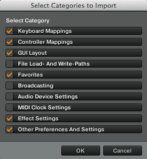 Select Categories