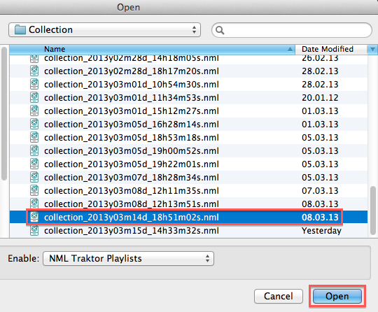 Select Backup