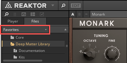 Select_DM_Folder_click_on_Favorites.png
