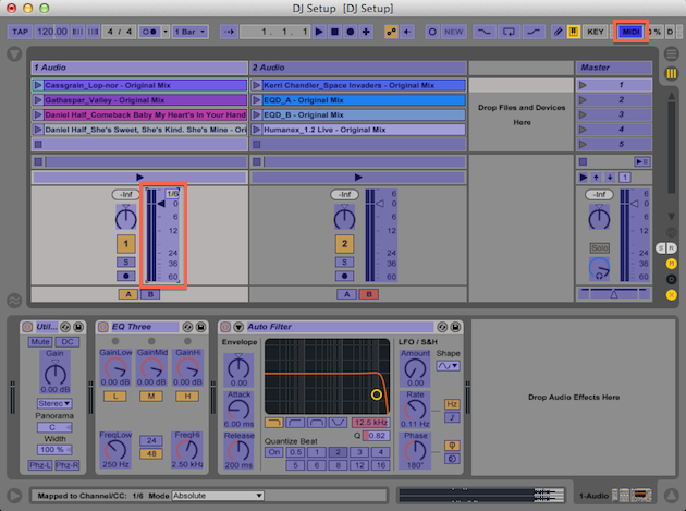 Assigning MIDI
