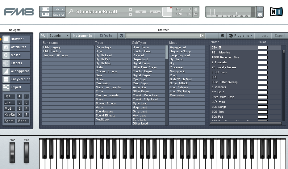 Absynth 5 / FM8 / Massiveのブラウザにプリセットが表示されない