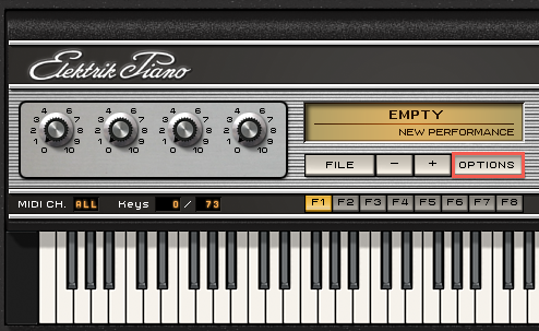 Elektrik Piano Options
