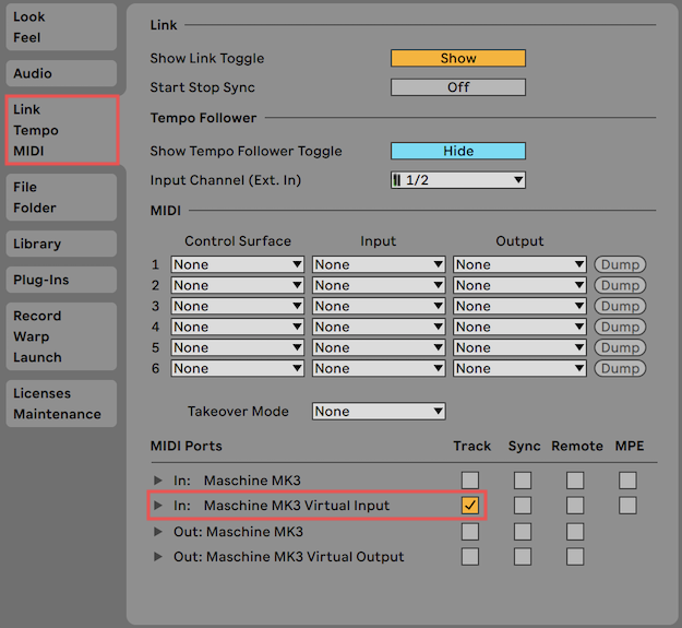 How can I record MIDI notes from my MASCHINE controller in