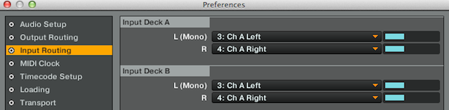 Input Settings
