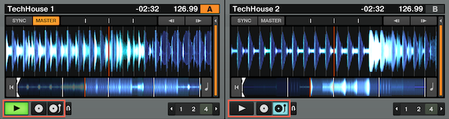 Deck B Timecode Control