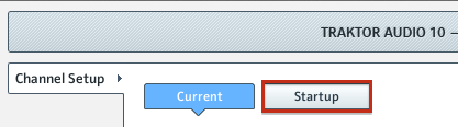 Startup Tab