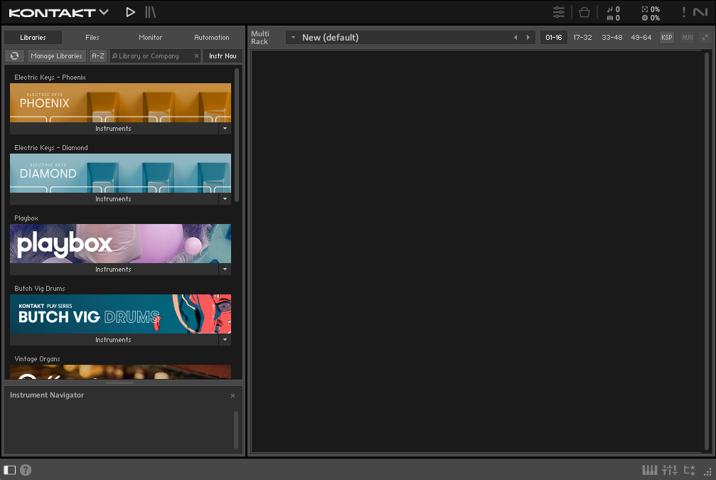 Kontakt 8.8 – ユーザーインターフェースの変更点 – Native Instruments