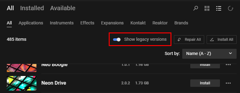 Native Accessに製品が表示されない – Native Instruments