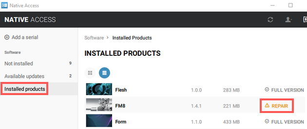 how to uninstall native instruments software