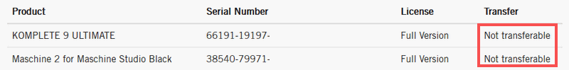 native access serial numbers