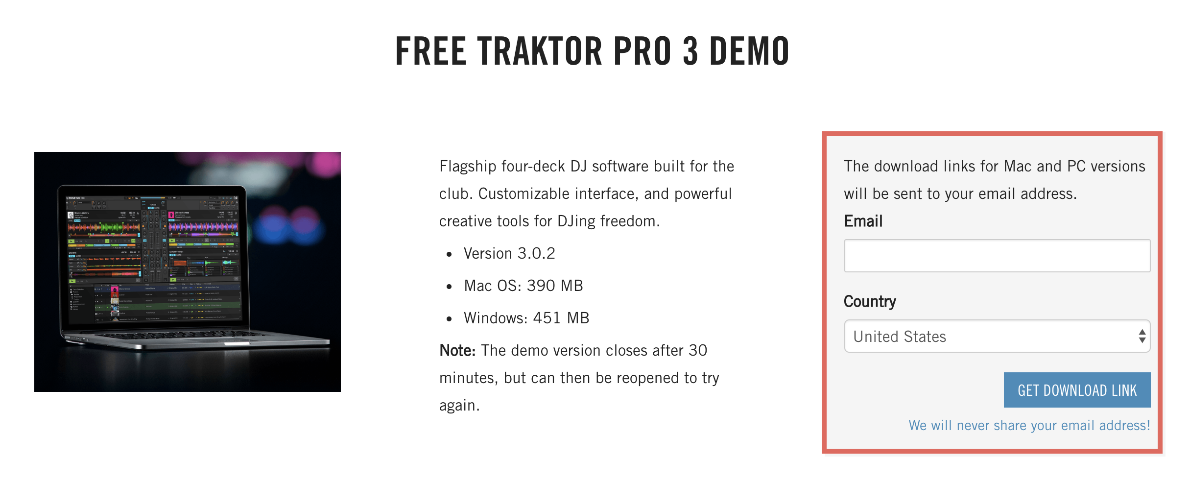 Traktor Pro Demo Limitations