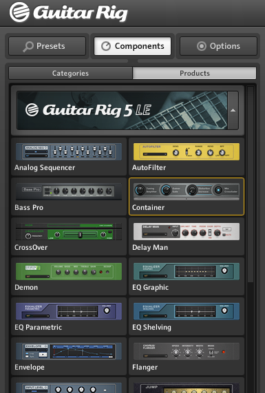 where are guitar rig 5 presets located