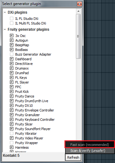 Plug-in Administration in FL Studio 11 (or Earlier Versions) – Native  Instruments