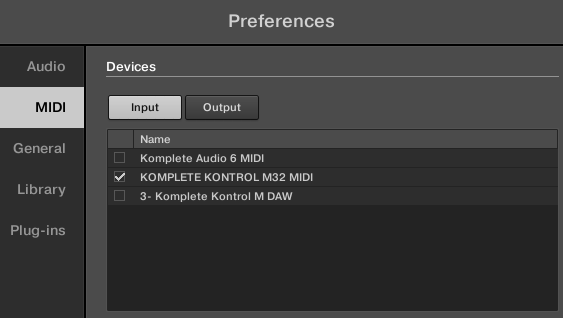 Cómo utilizar el de asignaciones MIDI para KOMPLETE KONTROL / M32 – Native