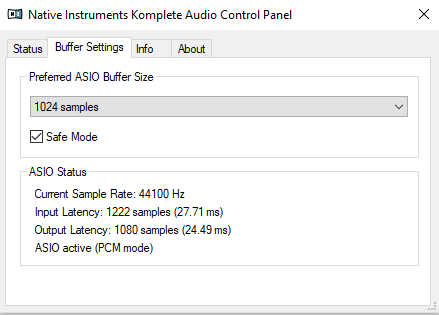 Komplete Audio 6 Control Panel