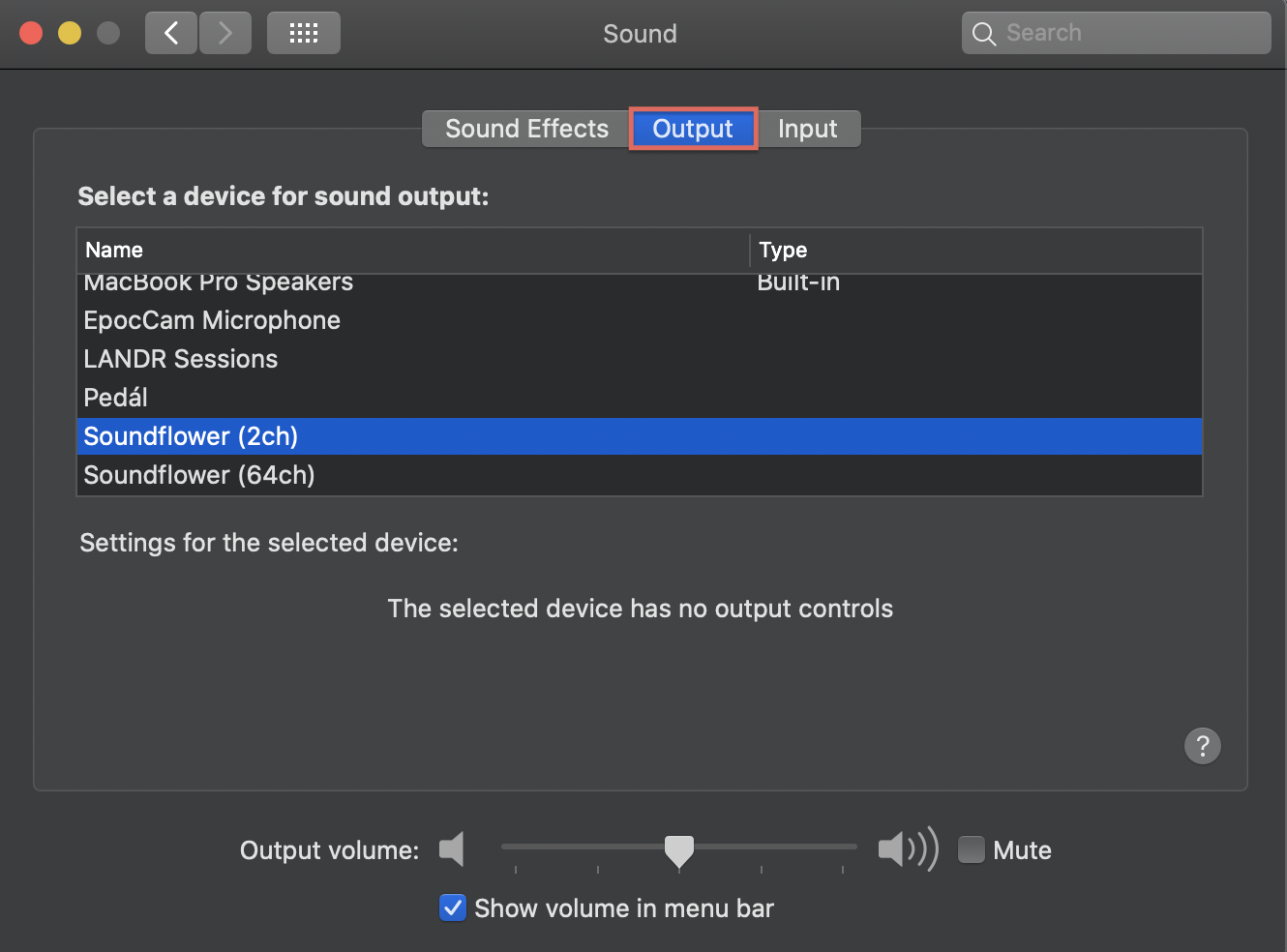 soundflower mac os x