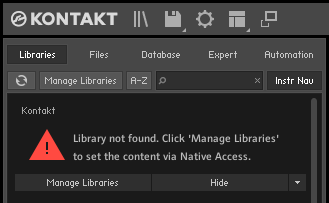 KONTAKT Browser Error: 